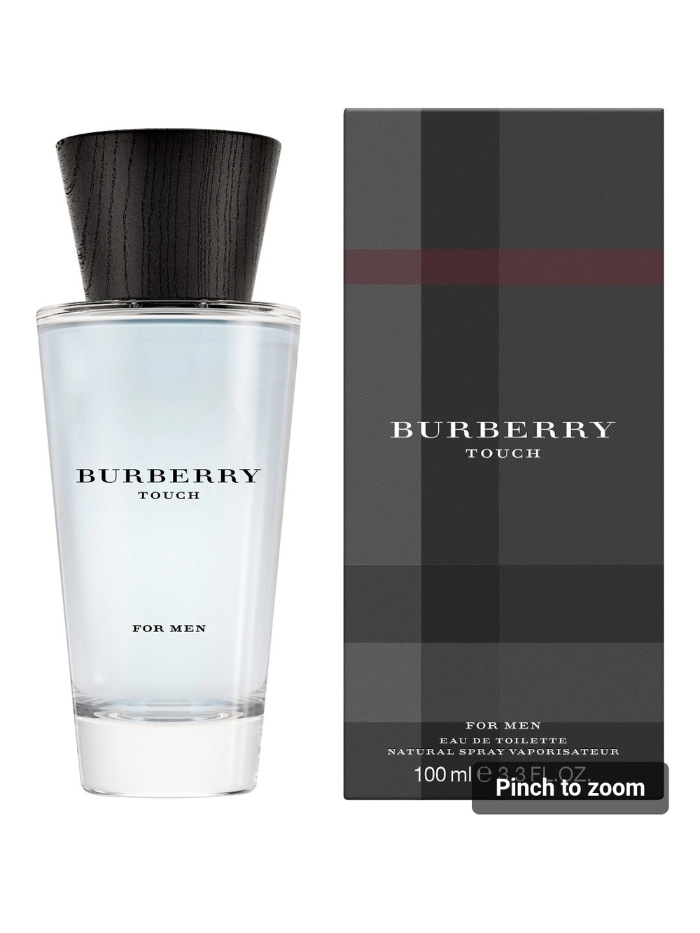 Burberry Touch for Men - Pale Blue Bottle with Dark Wood Cap